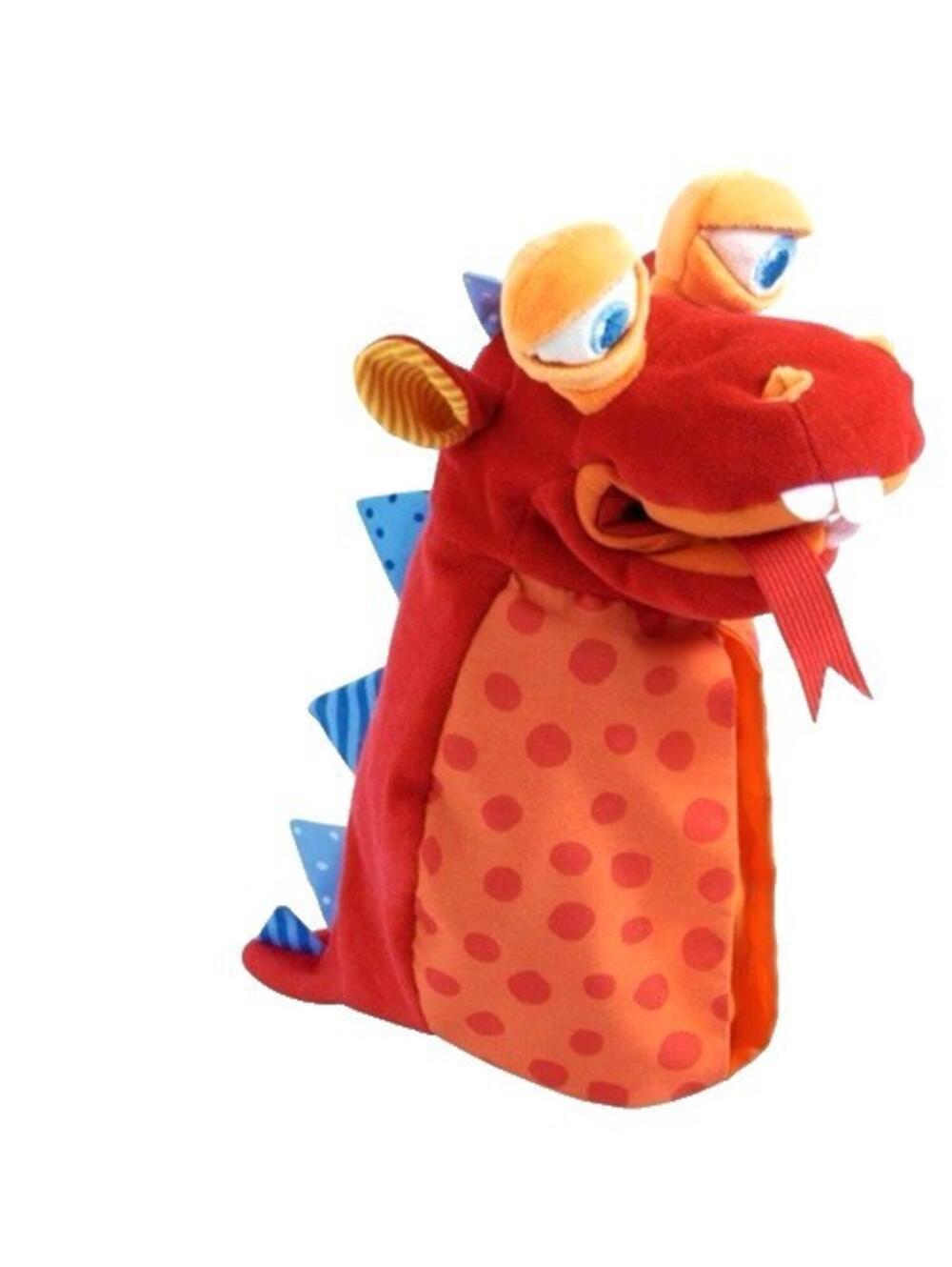 HABA Hand Puppet Eat Dragon w Fire Kids Playtime Glove Puppet NEW Preschool Toys